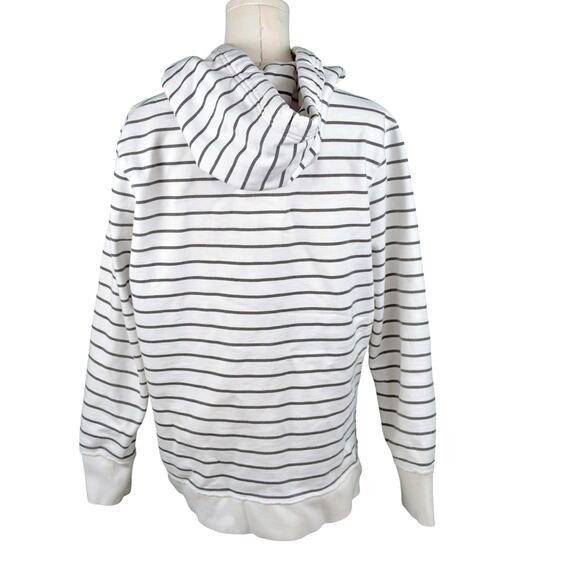 Walt Disney World Disney Parks Logo Hoodie Sweatshirt XL Striped Pink Retro - Picture 2 of 6